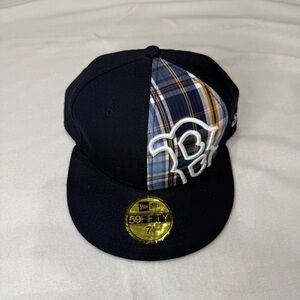 New Era 59FIFTY Fitted Cap Plaid Panel Size 7 1/8